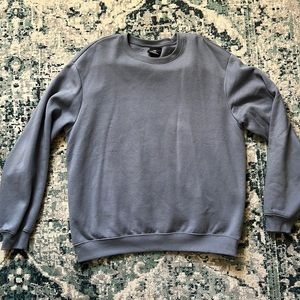 Mens H&M Steel Blue Crewneck Soft